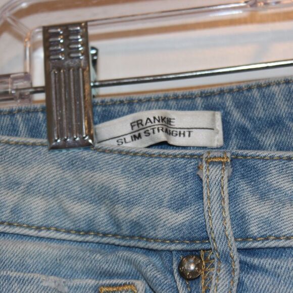 Vigoss Frankie Slim Straight distressed Jeans Women Size 31 - Picture 5 of 11